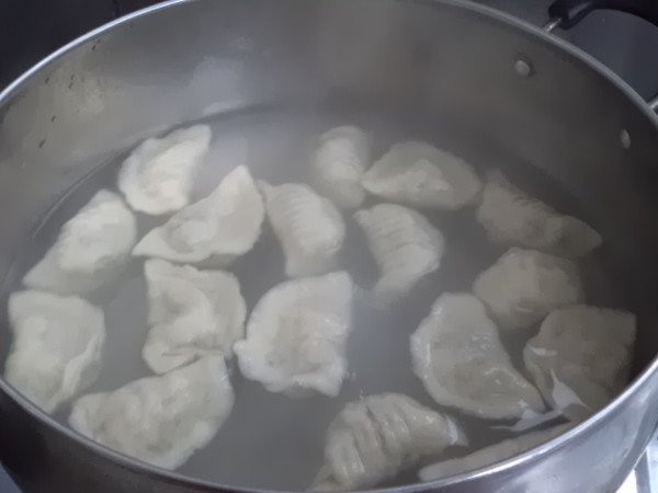 Celery Fungus Pork Dumplings recipe