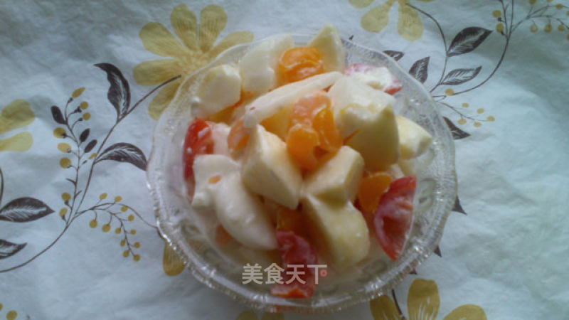Fruit Salad (the Difference Between The Taste of Salad Dressing and Yogurt) recipe