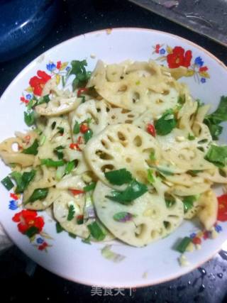 Hot and Sour Lotus Root Slices recipe