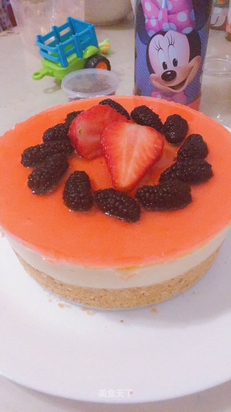 Yellow Peach Yogurt Mousse Cake recipe