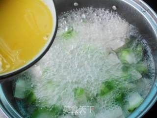 Loofah Tofu and Egg Soup recipe