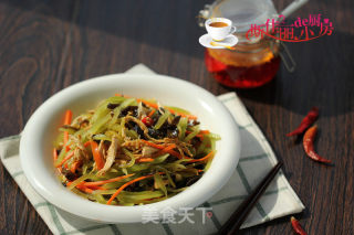 Mixed Vegetables Mixed with Shredded Chicken recipe