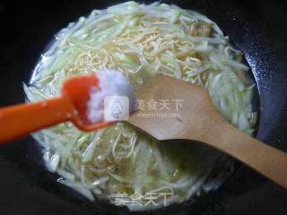 Mustard Shreds Bloom at Night, Boiled Dry Shreds recipe