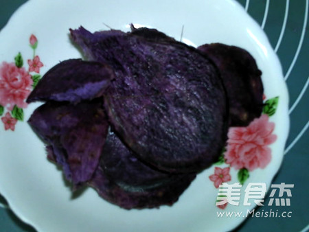 Honey Purple Potato Yam Cake recipe
