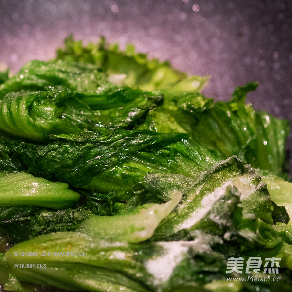 Fried Chinese Lettuce with Fish Sauce recipe