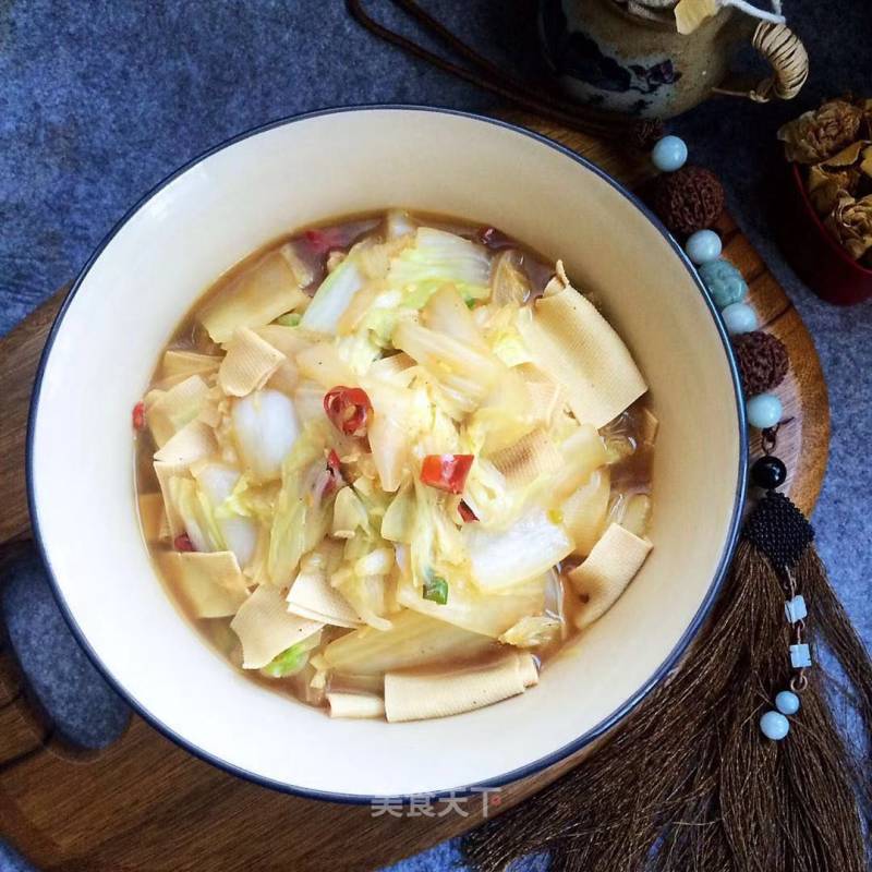 Cabbage Stewed Bean Curd recipe