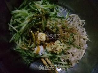 Cucumber and Enoki Mushroom recipe