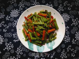 #团圆饭#stir-fried Sweet Potato and Long Beans recipe