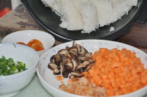 Salted Egg Yolk Fried Rice recipe