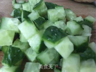 Cucumber Sausage Fried Rice recipe