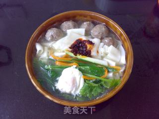 Sichuan Spicy Beef Ball Noodle Soup recipe