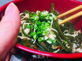 Spicy Kelp and Shredded Enoki Mushroom recipe