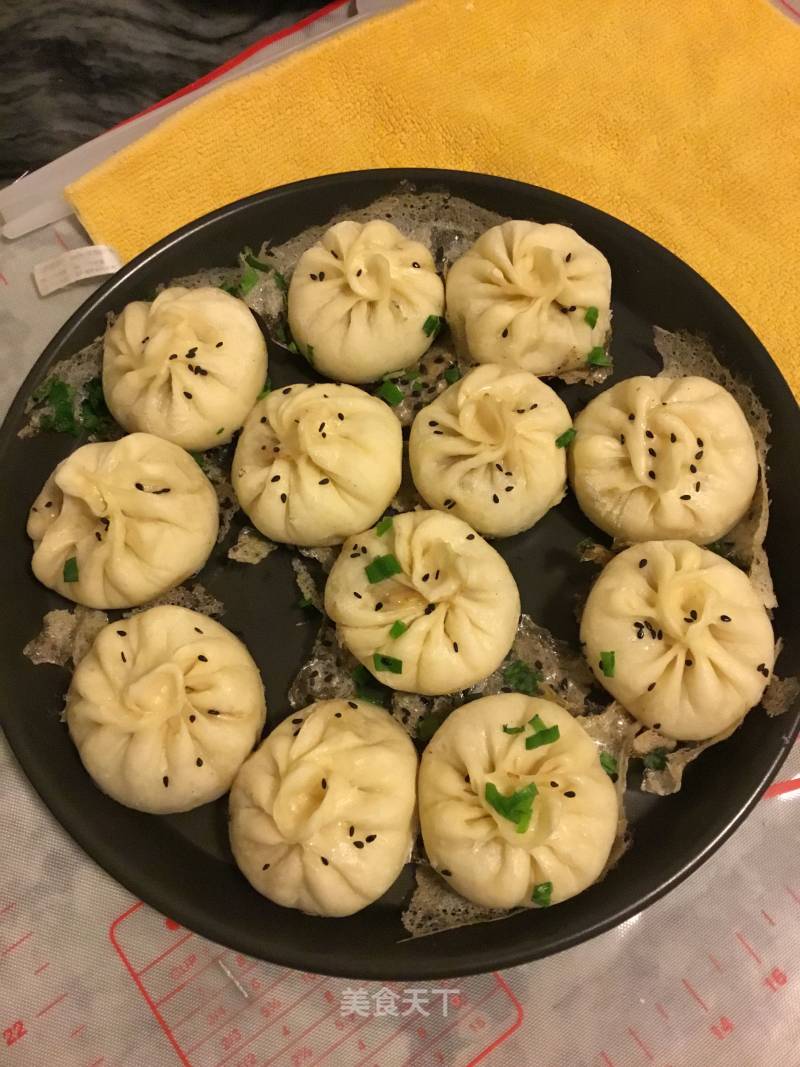 Seductively Colored Pan-fried Buns