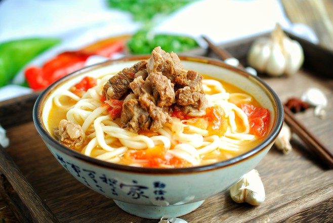 The Tomato Beef Noodle Made by My Mother is Really Authentic! recipe