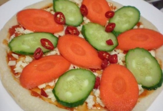 Bacon and Vegetable Pizza recipe