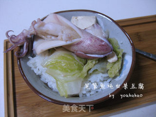 Pen Tube Fish Stewed with Cabbage Tofu recipe