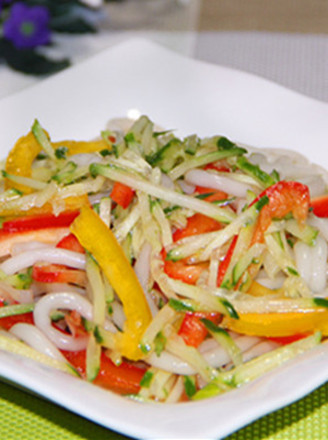 Bell Pepper Rice Noodles with Cold Sauce recipe