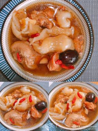 Stewed Chicken with Fish Maw recipe