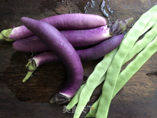 Sauce Stir-fried Eggplant Sword Beans#蛋plant# recipe