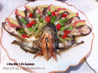 Peacock Kaiping Fish-very Beautiful Banquet Dishes recipe