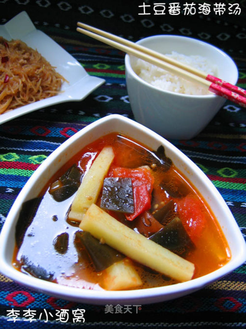 Potato Tomato Seaweed Soup recipe