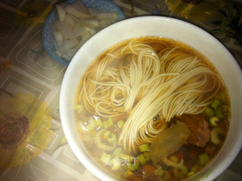 Quick Hand Dishes: Red Bean Long Bone Noodles recipe