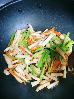 Stir-fried King Pleurotus recipe