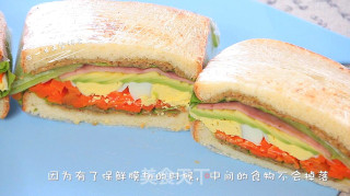 Avocado Egg Ham Sandwich recipe