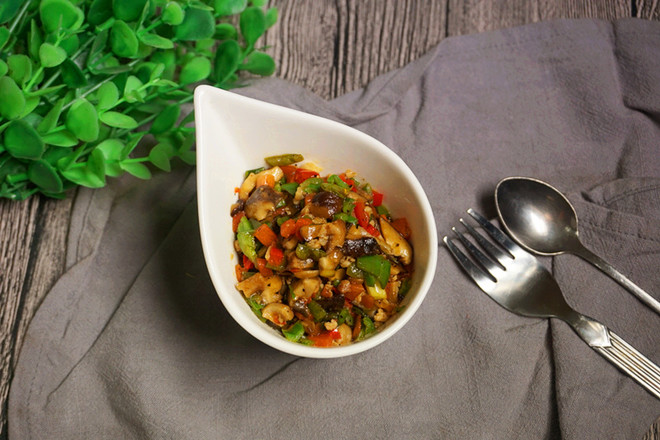 Minced Meat and Shiitake Mushrooms recipe