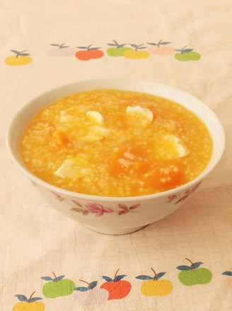 Double Rice Porridge with Wild Goose Egg and Pumpkin recipe