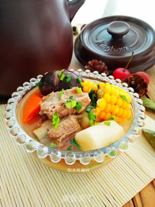 Kunbo Casserole Stewed Mushroom Pork Rib Soup recipe