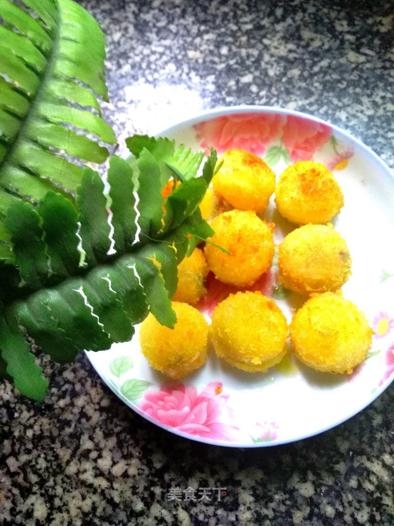 Golden Glutinous Rice Balls recipe