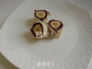 Banana Purple Sweet Potato Roll recipe