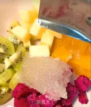 Colorful Fruit Sago recipe