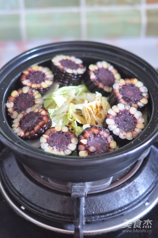 Black Corn Pork Ribs Pot recipe