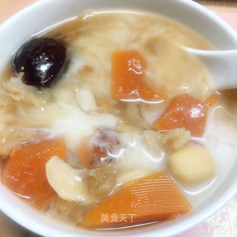 Peach Gum Papaya Tremella Syrup recipe