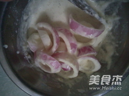 Fried Onion Rings and Squid Silk recipe