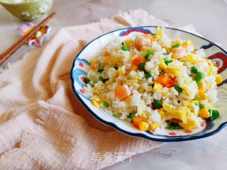 Fried Rice with Shrimp and Egg recipe