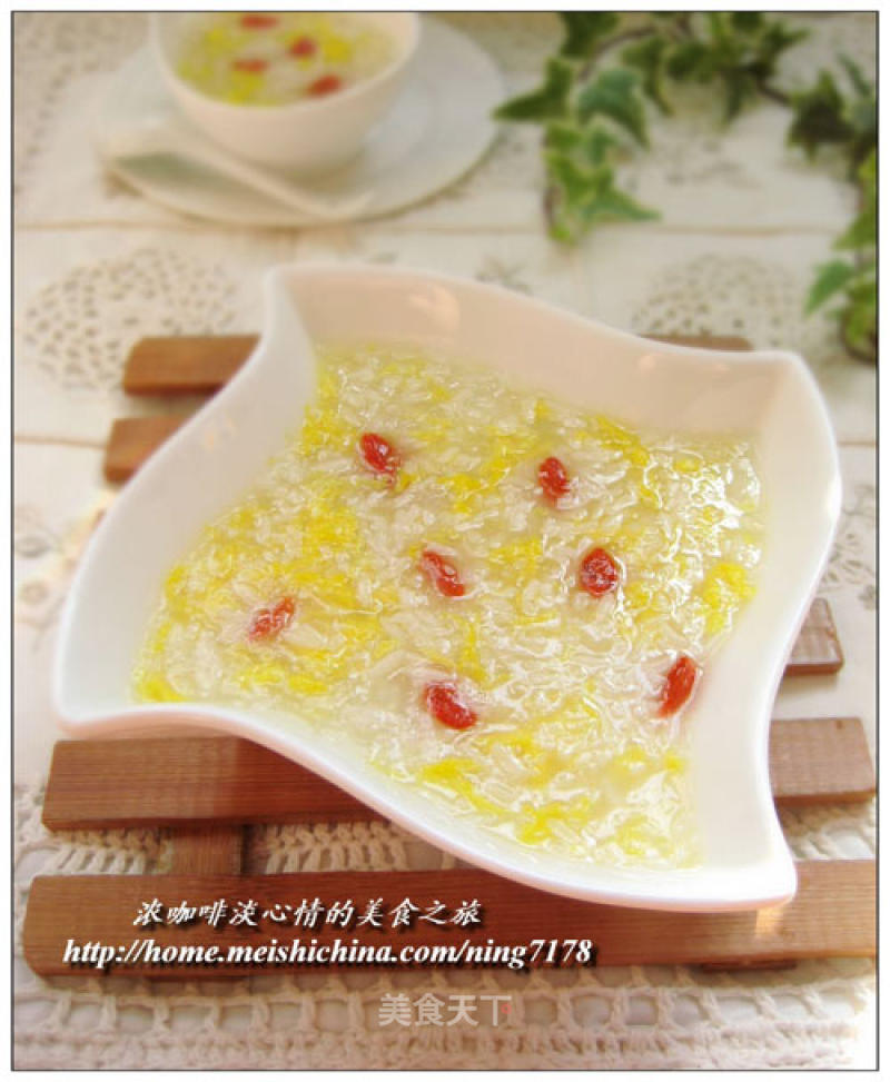 Replenishing Blood and Nourishing Qi, Nourishing Appearance-ice-flowered Wolfberry Sweet Wine Stuffed recipe
