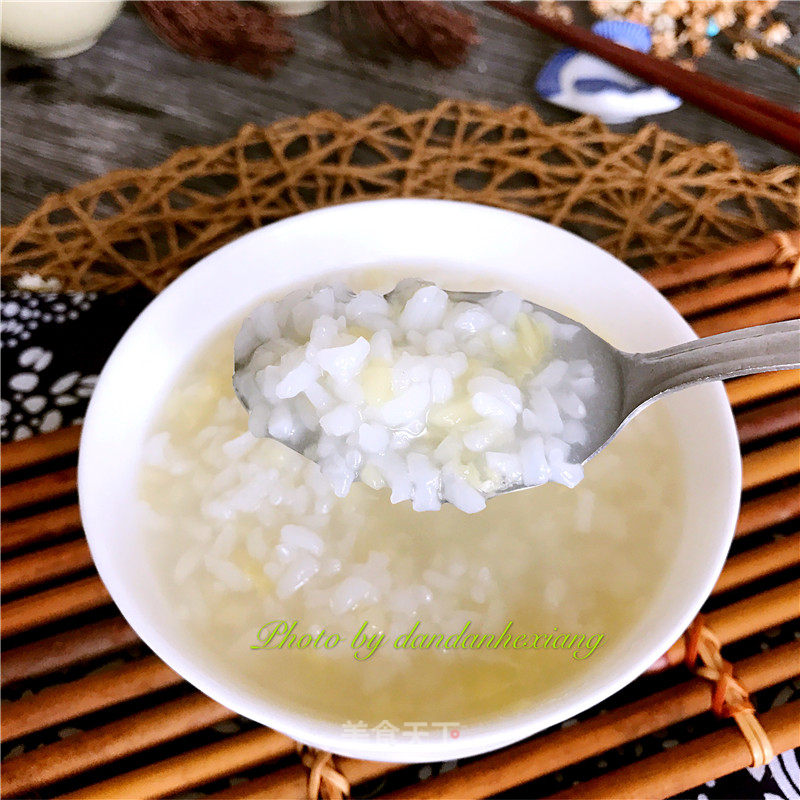 #信之美五常大米试吃#white Rice and Mung Bean Porridge