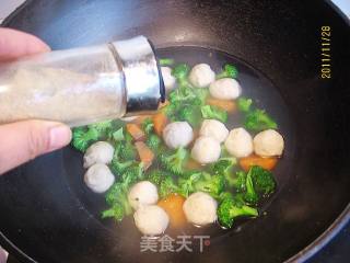 Broccoli Chicken Ball Soup recipe