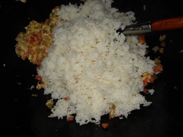 Curry Ham Sausage Fried Rice recipe