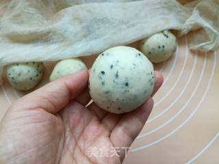 #饼机#black Sesame Bean Paste Bread recipe