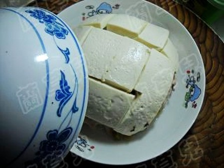 Steamed Fish Tofu with Pickled Vegetables recipe