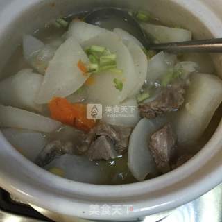 Radish Pork Ribs Soup recipe