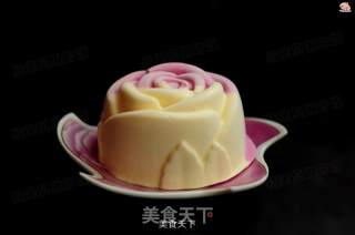 Red Heart Dragon Jelly Cheese Two-color Mousse recipe