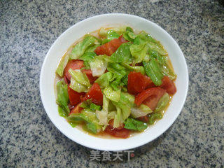 Stir-fried Beef Cabbage with Tomato recipe