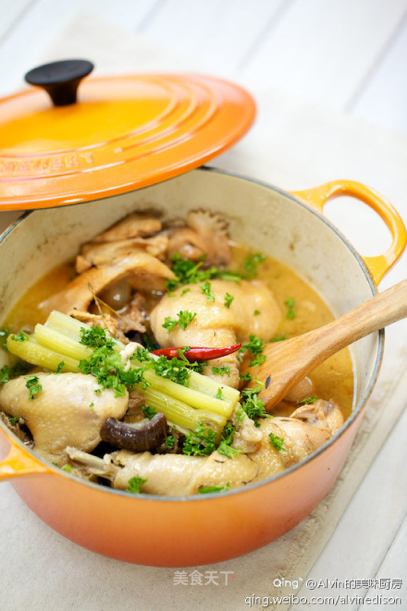 Chicken with Carrot & Scallion Stew