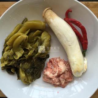 Stir-fried Pickles with Coprinus Comatus recipe