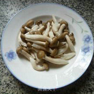 Crab-flavored Mushroom Senjo Jie-yaki Green Vegetable recipe